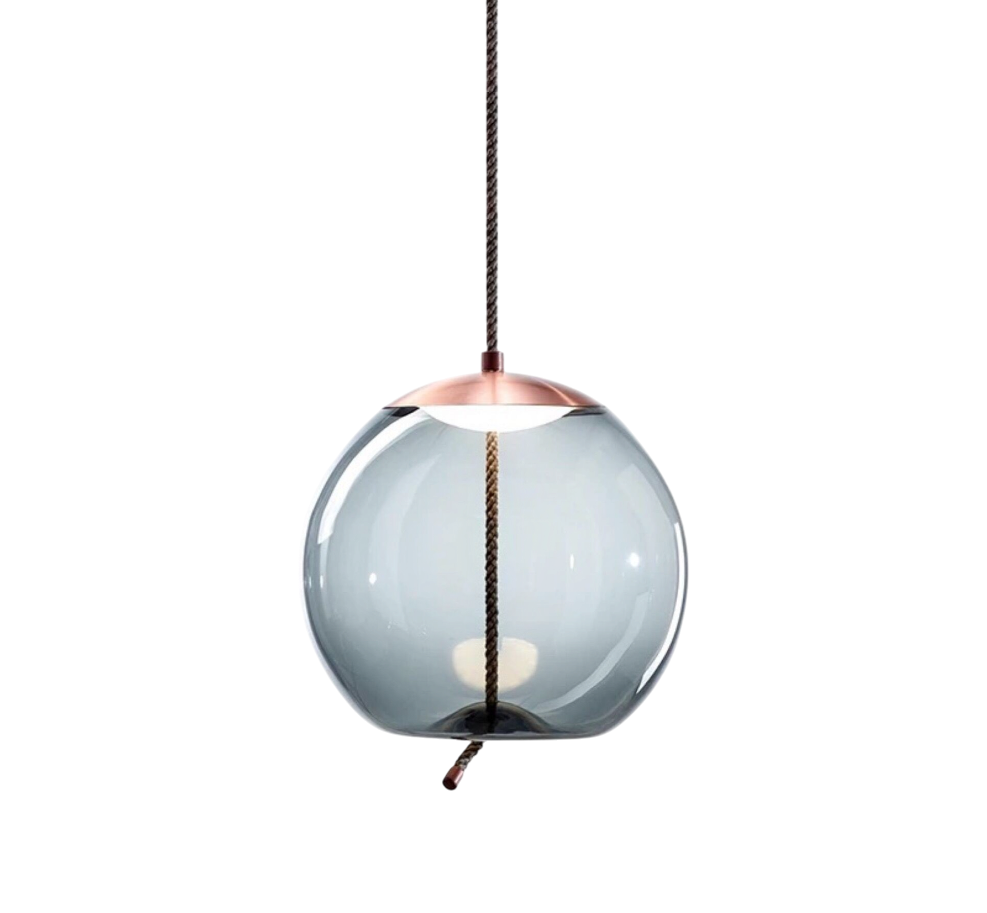 Volith | Hemp Rope Pendant Light in Rose Gold Style 0