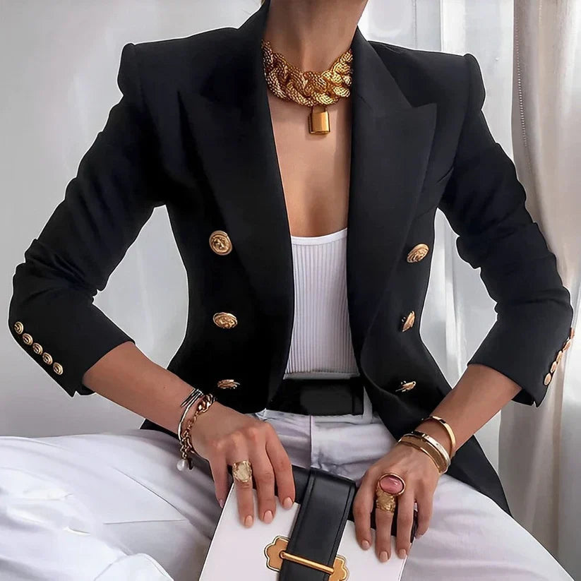 Women's Blazer with Gold Buttons 0