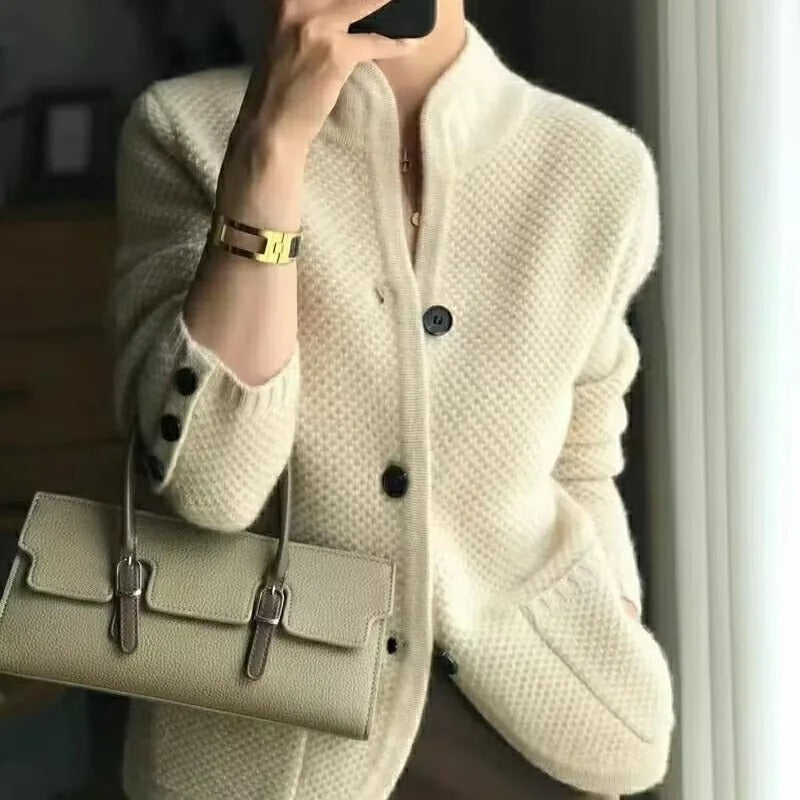 Women's Knitted Cardigan with Buttons 0