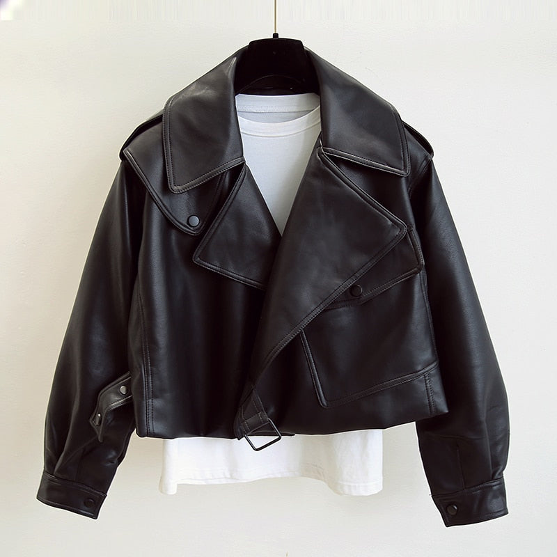 Women's Leather Jacket - Stylish Fit for Casual and Formal Wear 1