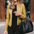 Women's Leather Jacket with Slim Fit 10