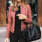Women's Leather Jacket with Slim Fit 12