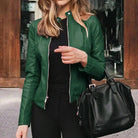 Women's Leather Jacket with Slim Fit 6
