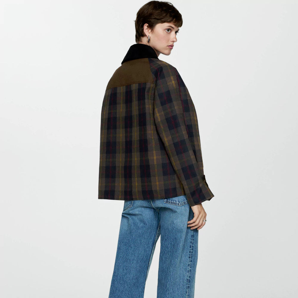 Women's Oversized Plaid Jacket - Long Casual Coat 2