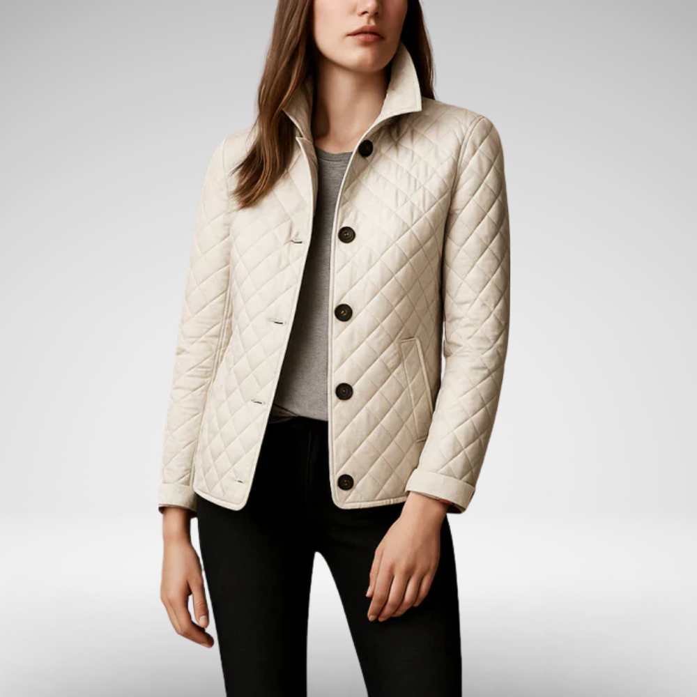 Women's Quilted Spring Jacket | Lightweight Windbreaker 1