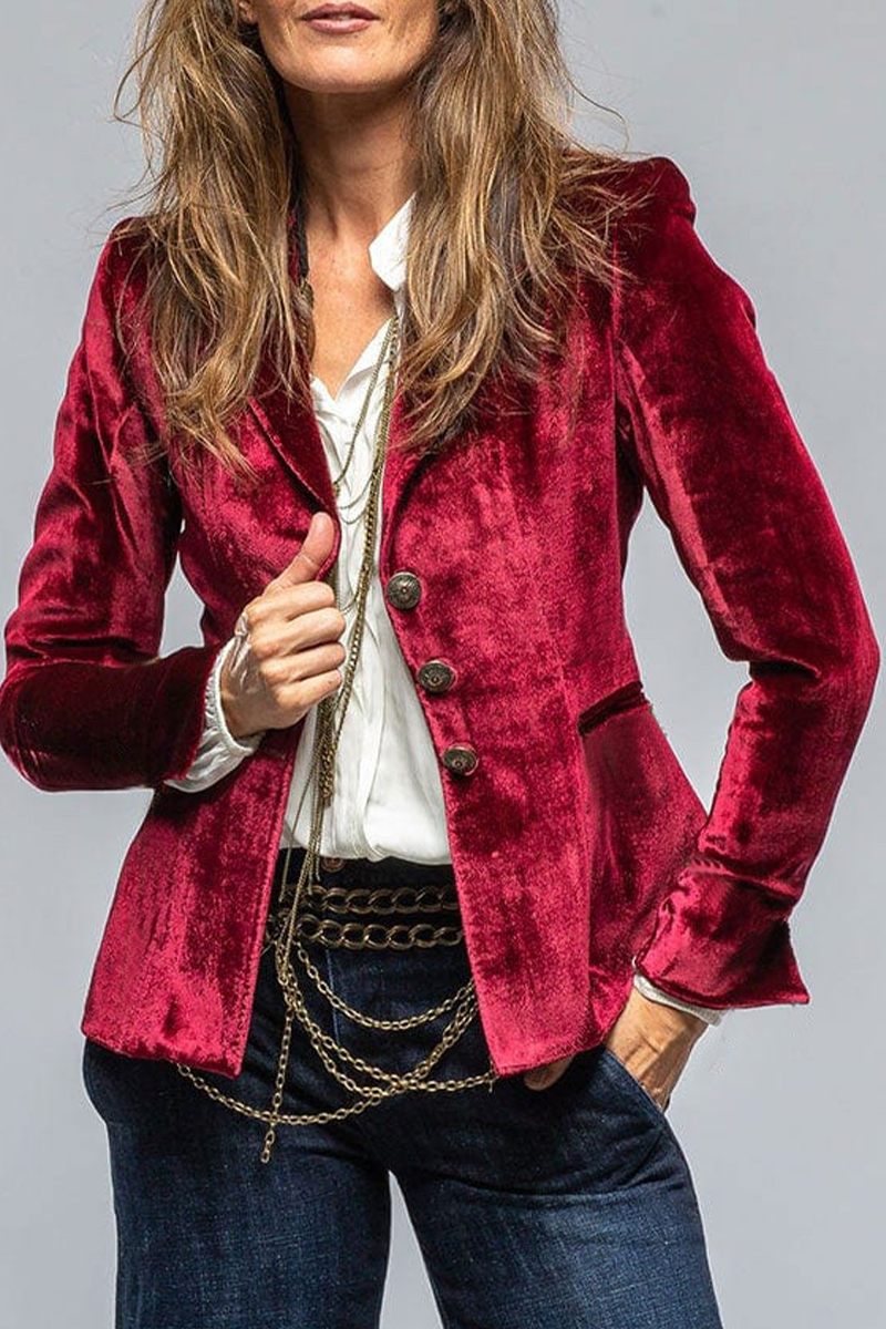 Women's Retro Blazer with Lapel 2