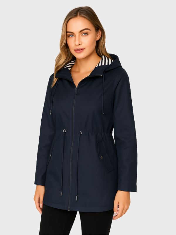 Women's Waterproof Rain Jacket - Adjustable Fit 0
