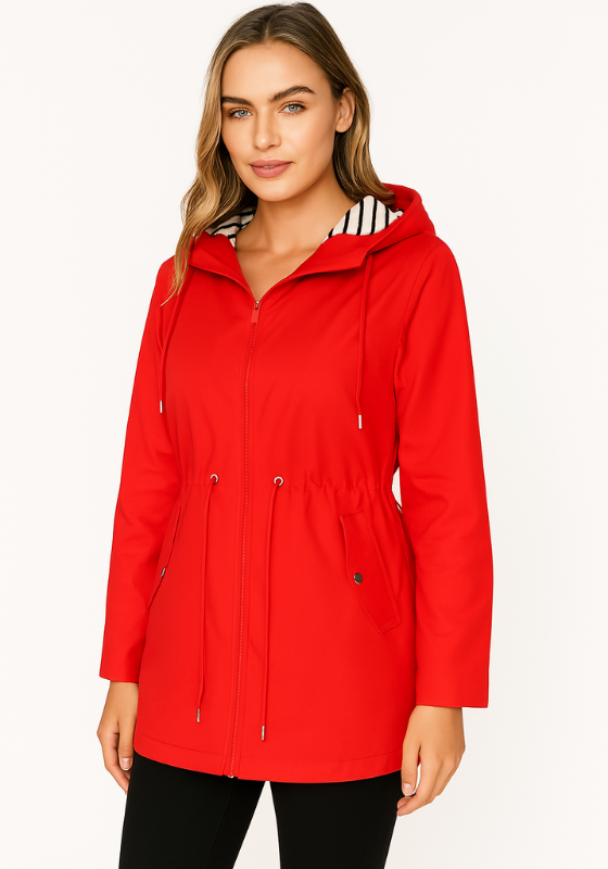 Women's Waterproof Rain Jacket - Adjustable Fit 4