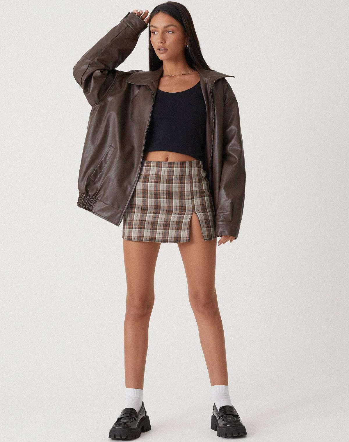 Women's oversized leather jacket 3