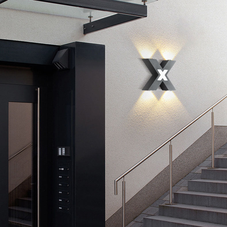 X-Lume Pro – Weatherproof X-Shape LED Wall Light for Enhanced Exterior Illumination 3