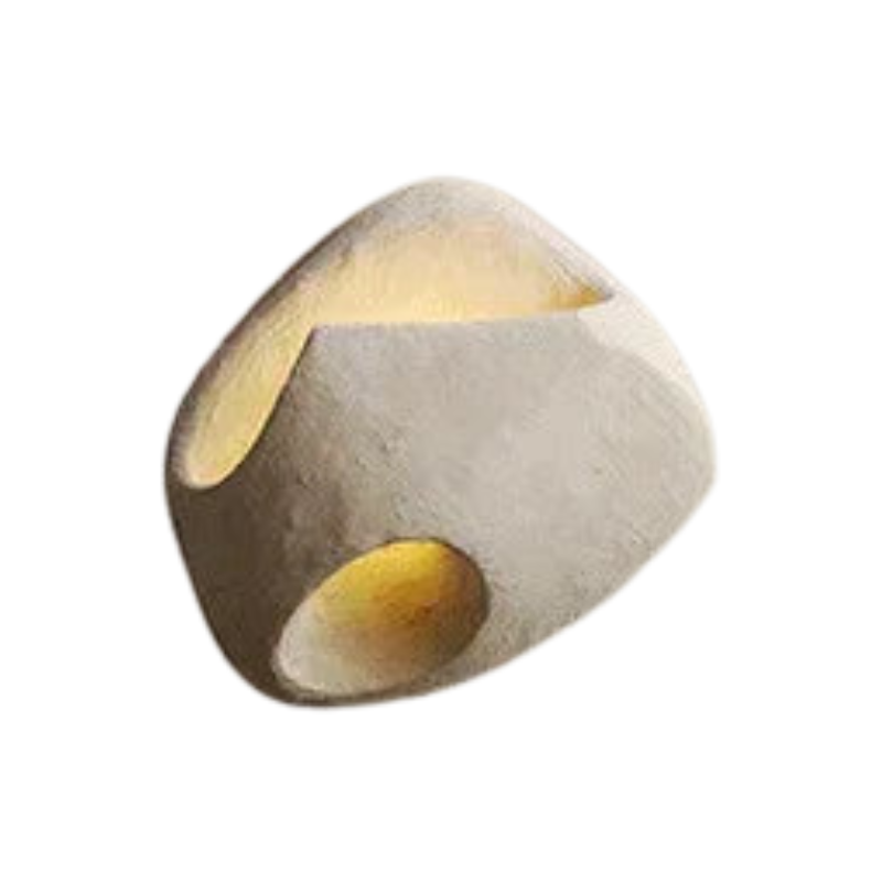 ZenGlow – Wabi-Sabi Cement Wall Sconce with Soft LED Light for Tranquil Interiors 8