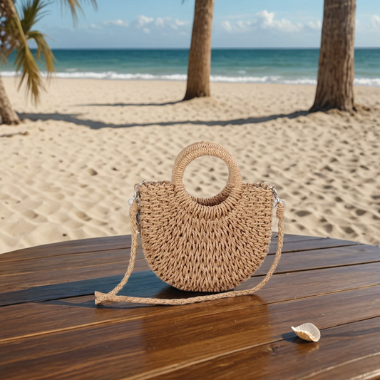 Handgemachte Halbrunde Strandtasche