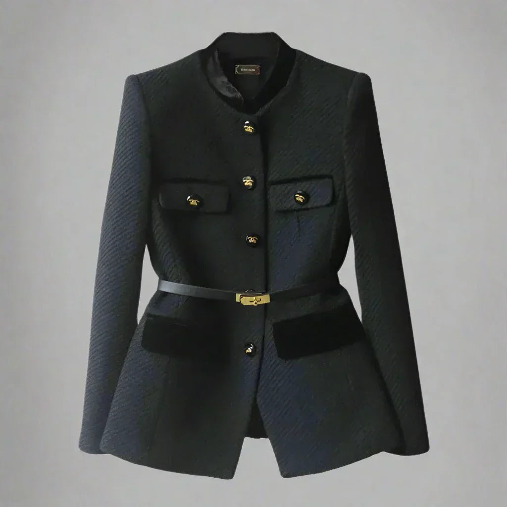 Adriana | Classic Mid-Length Wool Coat for Women – Timeless Warm Elegance 2