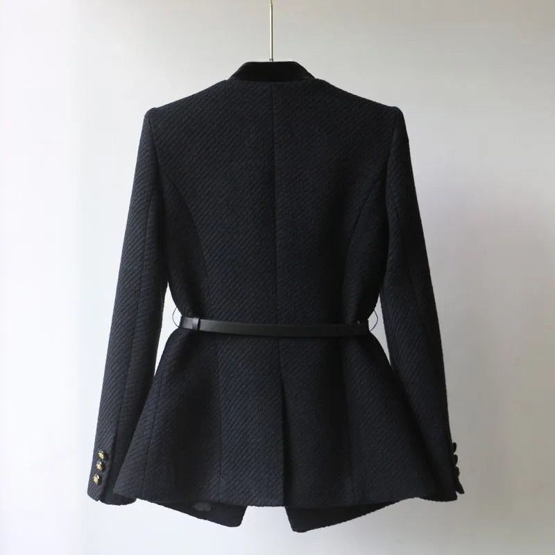 Adriana | Classic Mid-Length Wool Coat for Women – Timeless Warm Elegance 3