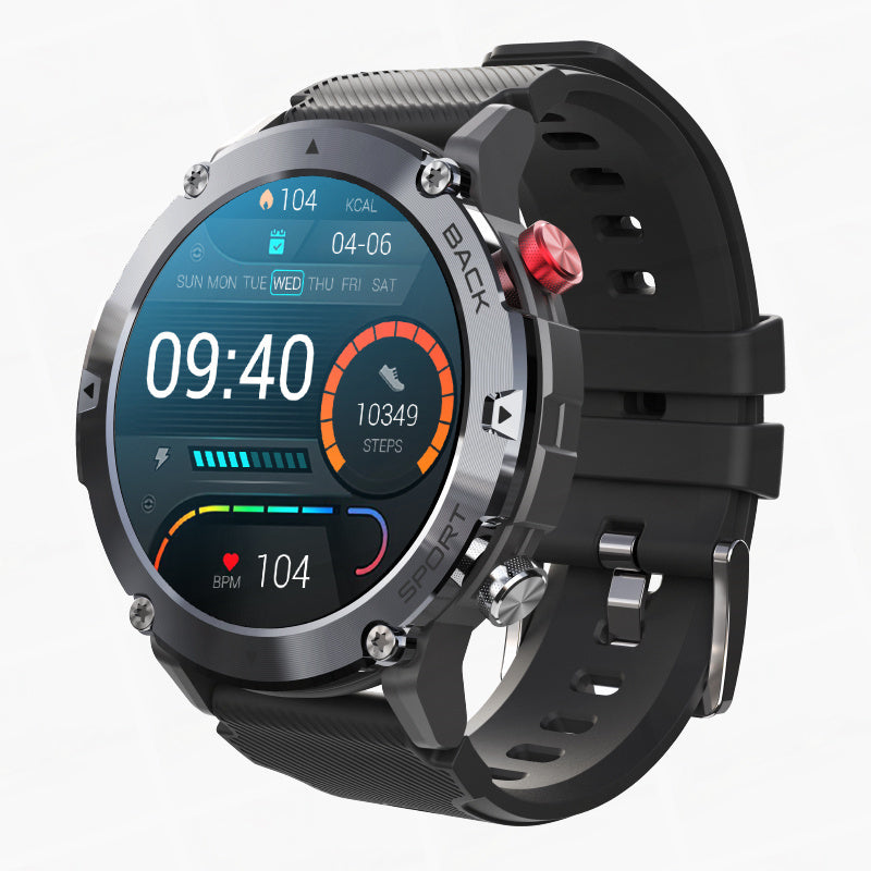 Advanced Men's Smartwatch with Health Monitoring, Waterproof Design, and Bluetooth Connectivity 0