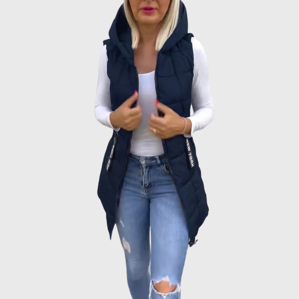 Alba | Women's Sleeveless Padded Winter Coat 7
