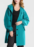 All-Season Women’s Hooded Windbreaker – Lightweight Casual Mid-Length Jacket with Comfortable Fit 0