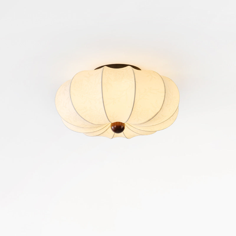 Ambrya | Elegant Medieval-Style Silk Ceiling Lamp with Retro Charm 5