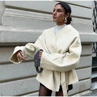 Amélie Duchamp | Luxurious Oversized Women's Coat with Belt 2