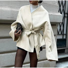 Amélie Duchamp | Luxurious Oversized Women's Coat with Belt 6