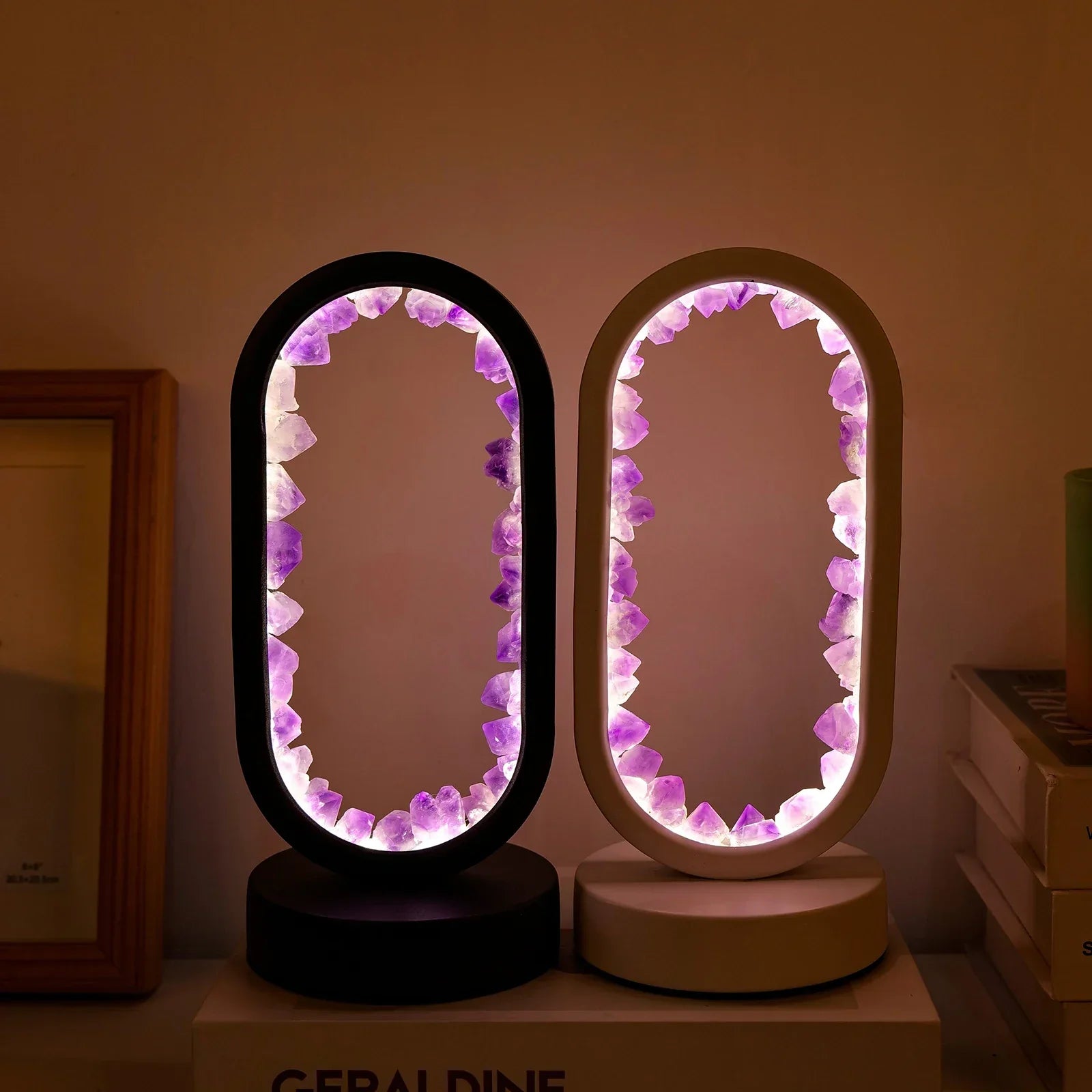 AmethystGlow | Crystal Serenity Lamp – Elegant Natural Glow for Relaxing Environments 5