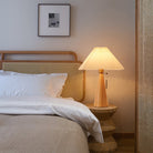 AntiqueRadiance – Elegant Wood and Metal Table Lamp 6