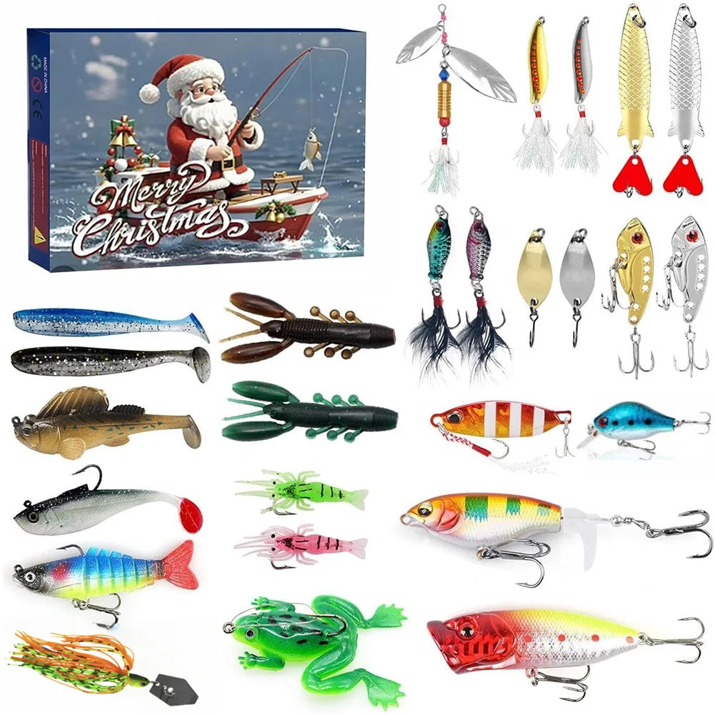 AquaBait | Premium Fishing-Themed Advent Calendar with 24 Unique Lures 1