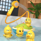 AquaTots | Bath Toy Set with Floating Ducks and Gentle Water Sprayer 2