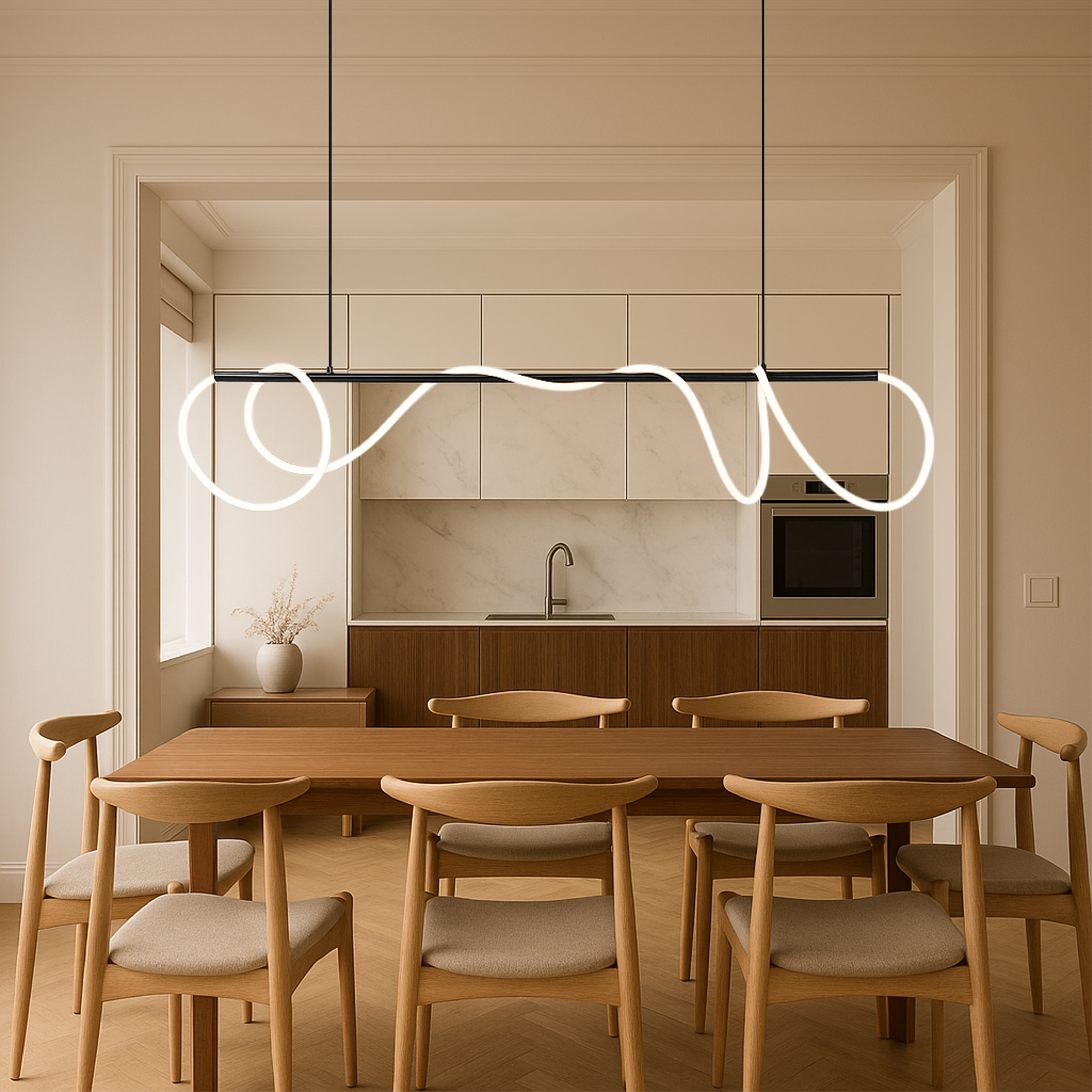 Arvra | Linear Kitchen Island Pendant Light for Dining Tables 0