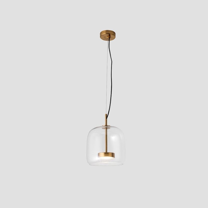 AuraGlass Pendant Light – Retro Gold LED Pendant Light in a Glass design, casting a warm and inviting glow. 0