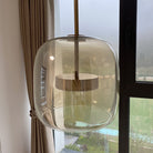 AuraGlass Pendant Light – Retro Gold LED Pendant Light in a Glass design, casting a warm and inviting glow. 4