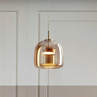 AuraGlass Pendant Light – Retro Gold LED Pendant Light in a Glass design, casting a warm and inviting glow. 7