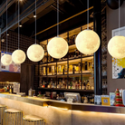 Auralis | Glowing Moon Pattern Hanging Lamp 0