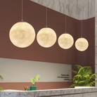 Auralis | Glowing Moon Pattern Hanging Lamp 3