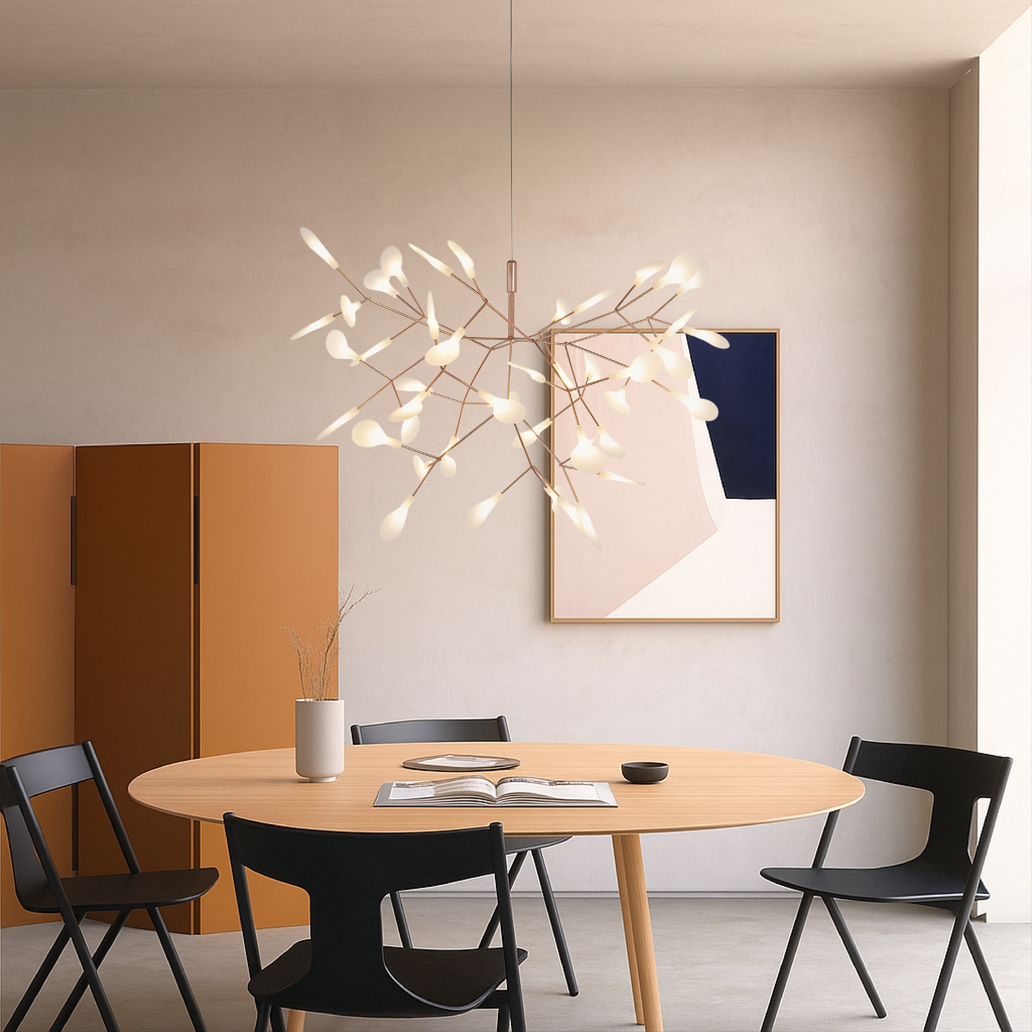 Auralyx | Firefly LED Pendant Light in Rose Gold Finish 0