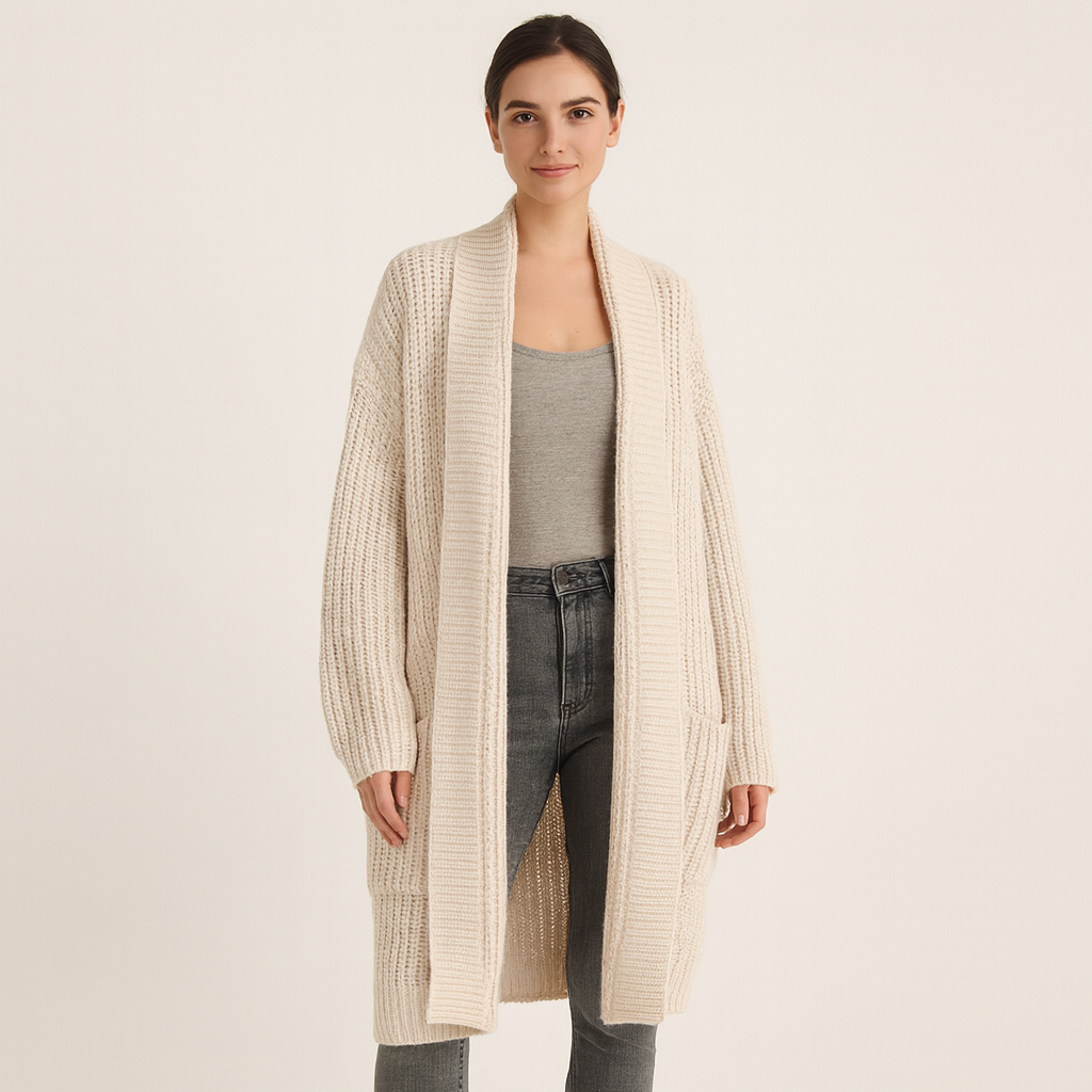 Aurélia Knit | Long Knitted Cardigan with Luxurious Look 0