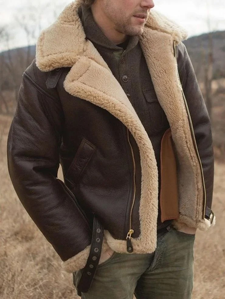 Aurelian | Luxe Shearling Aviator with Vintage Edge 0