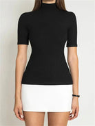 AutumnChic | Elegant Slim-Fit Black Dress for Modern Women 1