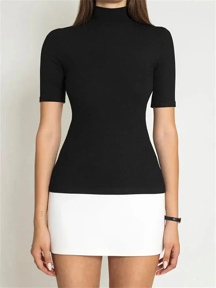 AutumnChic | Elegant Slim-Fit Black Dress for Modern Women 1