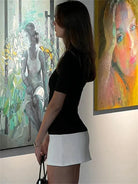 AutumnChic | Elegant Slim-Fit Black Dress for Modern Women 4