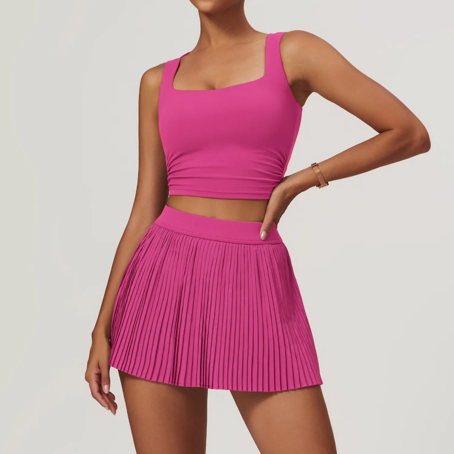 Ava | Comfortable High Waist Yoga Skirt Set 2