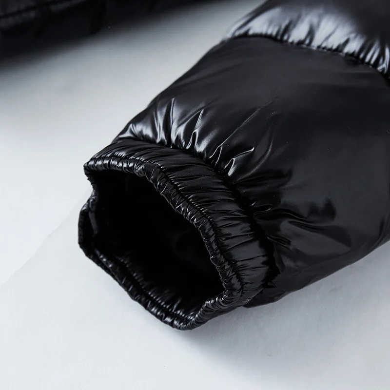 Black Shiny Down Jacket 2