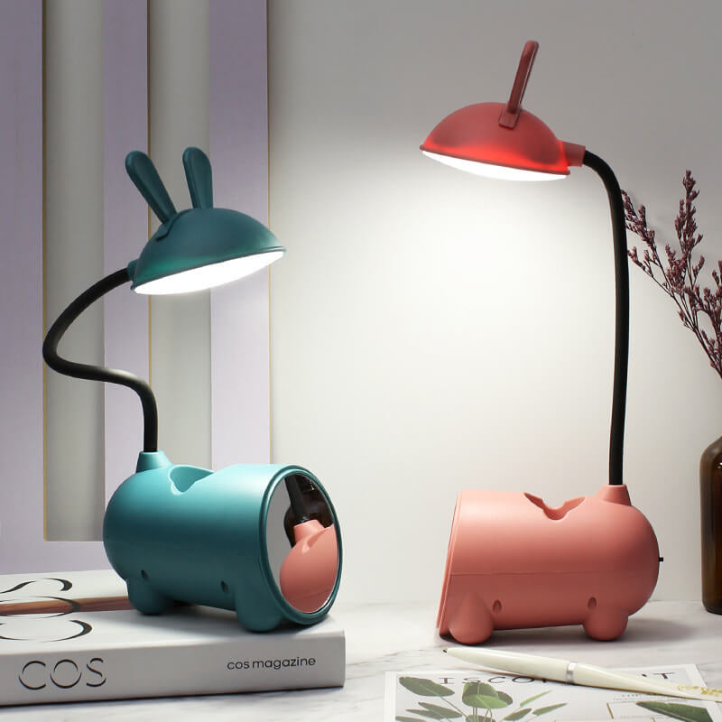 BunnyGlow | Playful Rechargeable Table Lamp with Pen Holder and Touch Control 3