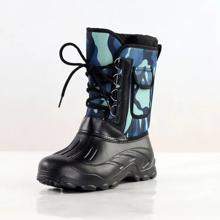 CamouflageGuard | Durable Waterproof Mid-Calf Work Boots for Men 7