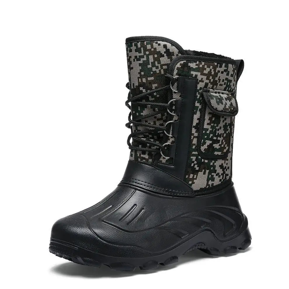 CamouflageGuard | Durable Waterproof Mid-Calf Work Boots for Men 9