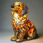 CanineGlow | Charming Colorful Tiffany Style Dog Lamp for Dog Lovers 6