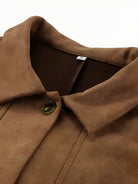 Casual Women’s Oversized Jacket with Button Closure – Mid-Length Relaxed Fit Coat for Everyday Wear 4