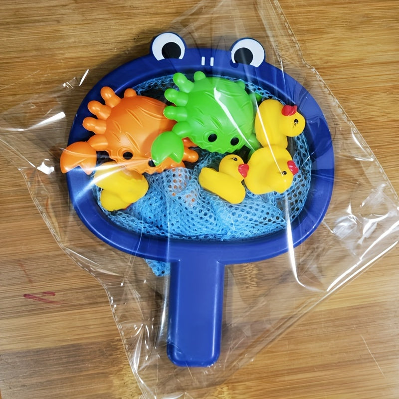 CatchiTots | Bathtub Fishing Toy Set with Net for Toddlers & Kids 1