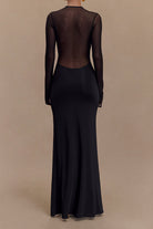 Celestia | Elegant Sheer Long Sleeve Maxi Dress for Women 2