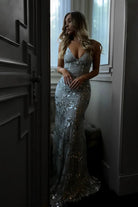 Celestine | Glamorous Fitted Floor-Length Maxi Dress for Women 6